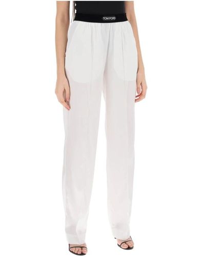 Tom Ford Wide trousers - Weiß