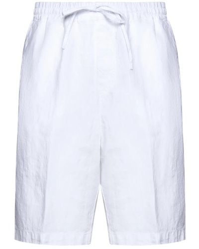120% Lino Weiße leinen shorts