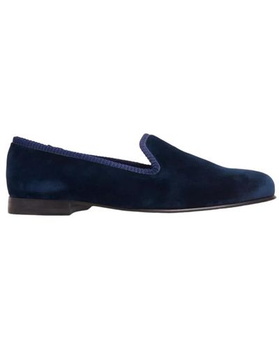 Oscar Jacobson Shoes > flats > loafers - Bleu