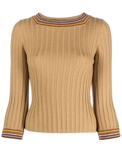 Etro Round-Neck Knitwear - Brown