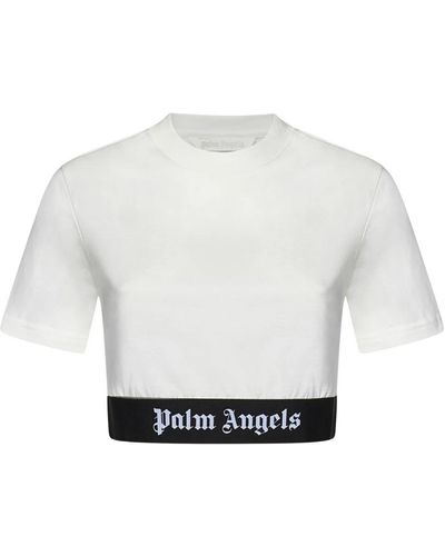 Palm Angels T-Shirts - Grey