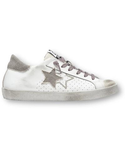 2Star Bianco grigio one star sneakers