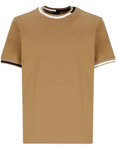 BOSS S t-shirt mit kontrastdetails - Braun