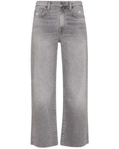 7 For All Mankind Jeans larges - Gris
