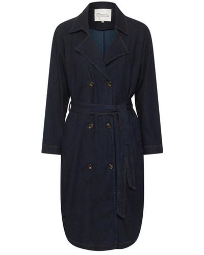 My Essential Wardrobe Coats > trench coats - Bleu