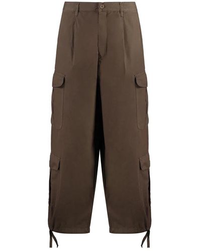 Emporio Armani Wide Trousers - Brown