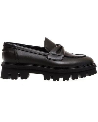 Agl Attilio Giusti Leombruni Shoes > flats > loafers - Noir