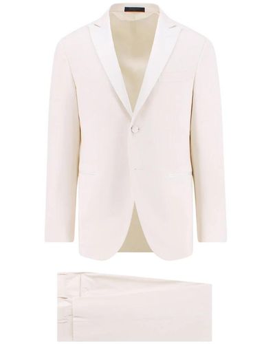 Corneliani Single Breasted Suits - Pink