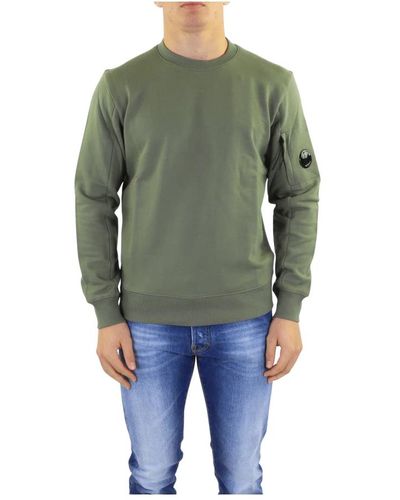 C.P. Company Leichtes fleece-sweatshirt grün