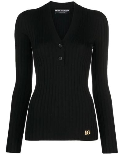 Dolce & Gabbana Stilvoller schwarzer pullover