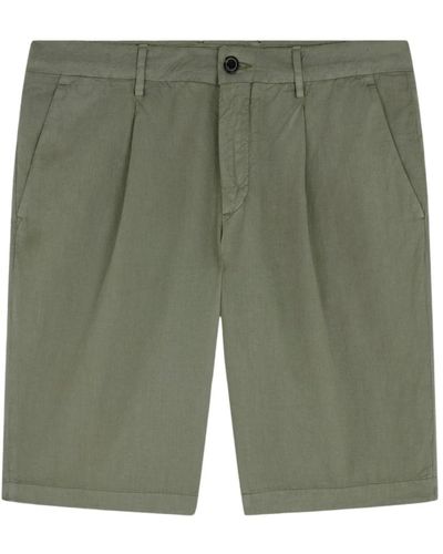 Paul & Shark Leinen bermuda shorts für männer - Grün
