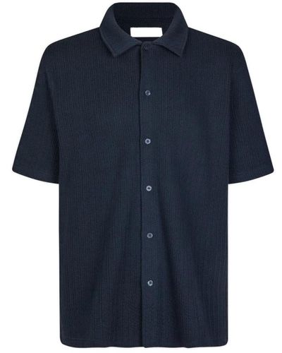 Samsøe & Samsøe Short Sleeve Shirts - Blue