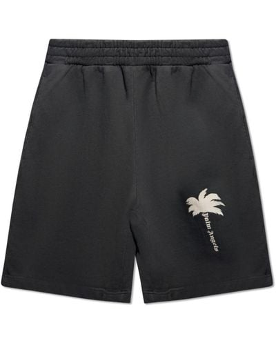 Palm Angels Shorts con logo - Nero