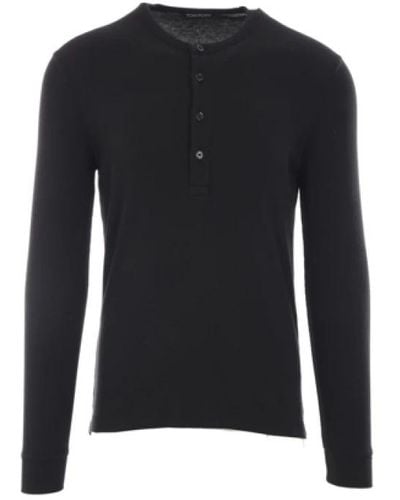 Tom Ford Long Sleeve Tops - Blue