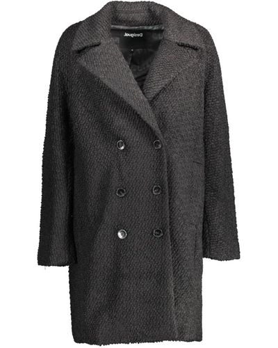 Desigual Coats > double-breasted coats - Noir