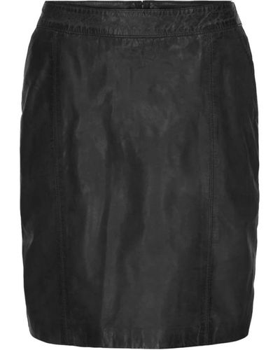 Btfcph Leather Skirts - Black