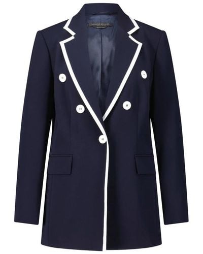 Marina Rinaldi Elegante blazer in triacetato - Blu