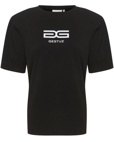 Gestuz T-Shirts - Black
