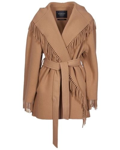 Balenciaga Belted coats - Braun