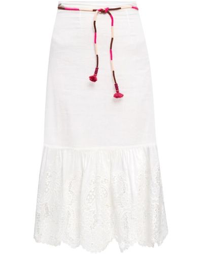 Zimmermann Skirt with decorative trims - Weiß