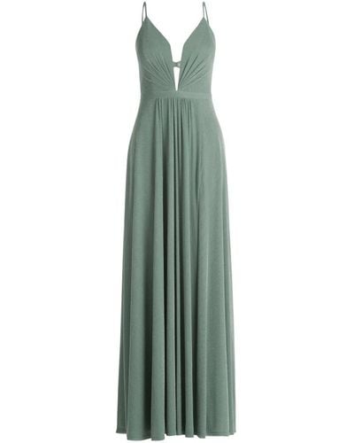 Vera Mont Elegantes abendkleid mit lurexfaden - Grün