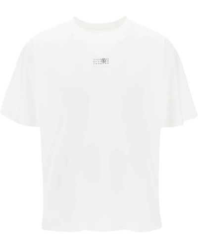 MM6 by Maison Martin Margiela Sweatshirt t-shirt kombination - Weiß