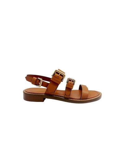 Guglielmo Rotta Flat Sandals - Brown