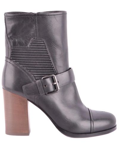Car Shoe Ankle Boots - Gray