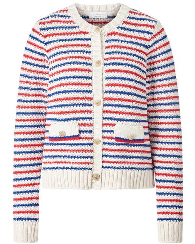 Rich & Royal Cardigan a righe boxy - Rosso