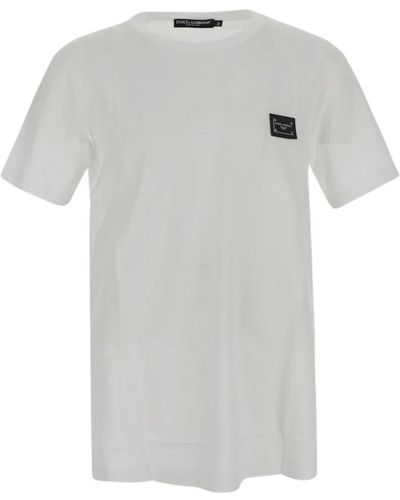 Dolce & Gabbana Luxuriöses logo t-shirt - Grau
