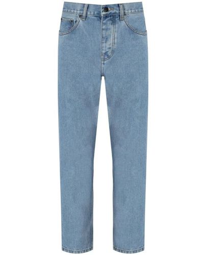 Carhartt Blaue stein gebleichte tapered jeans