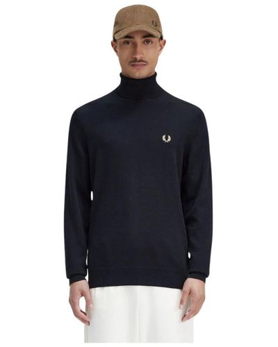 Fred Perry Turtlenecks - Blue