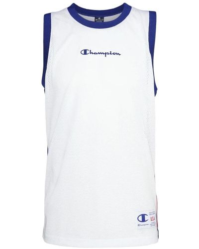 Champion Weiße street basketball tank top - Blau