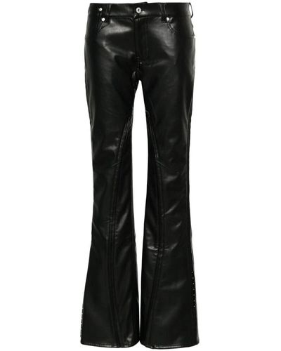 Y. Project Leather trousers - Schwarz