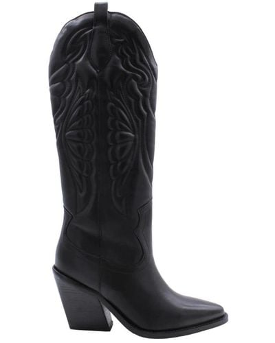 Bronx Cowboy Boots - Black
