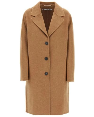 Acne Studios Coats > single-breasted coats - Marron