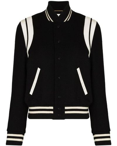 Saint Laurent Bomber Jackets - Black