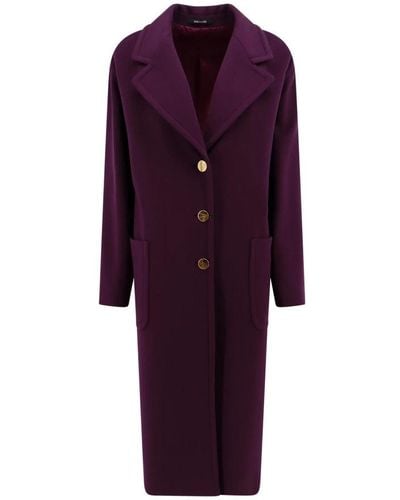 Tagliatore Single-Breasted Coats - Purple