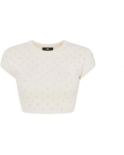 Elisabetta Franchi Tops > t-shirts - Blanc
