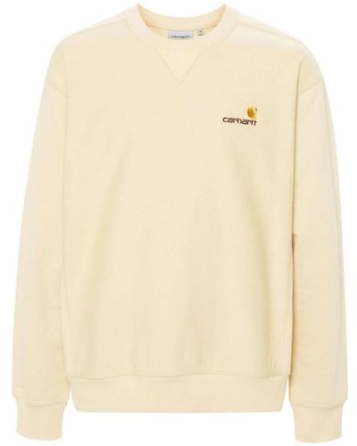 Carhartt Bestickter logo-sweater - Natur