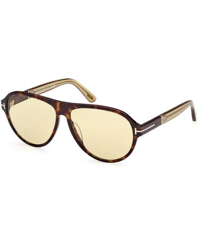 Tom Ford Stylische quincy sonnenbrille - Mettallic