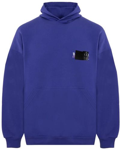 Balenciaga Oversize hoodie - Blau