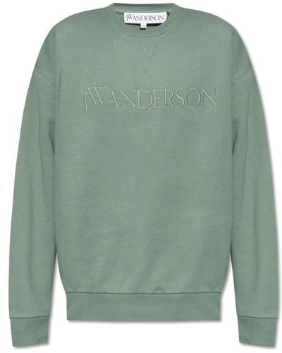 JW Anderson Sweatshirt mit logo - Grün