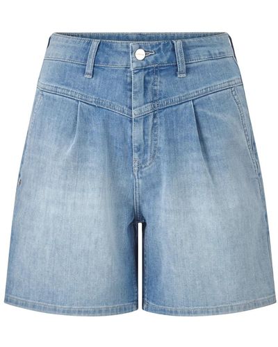 Rich & Royal Blaue denim-shorts für frauen