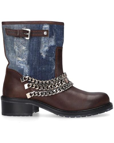 DSquared² Ankle Boots Brown - Blue