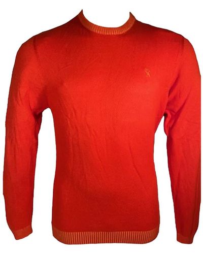 Vicomte A. Elegante round-neck maglione - Rosso