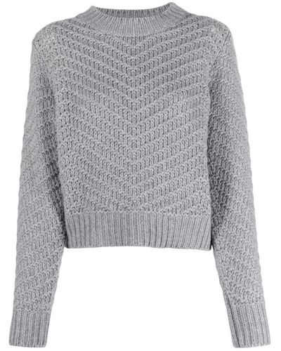Fabiana Filippi Round-Neck Knitwear - Gray