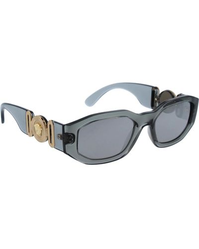 Versace Stilvolle spiegelglas sonnenbrille - Grau