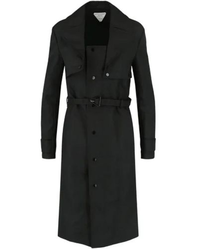 Bottega Veneta Coats > trench coats - Noir