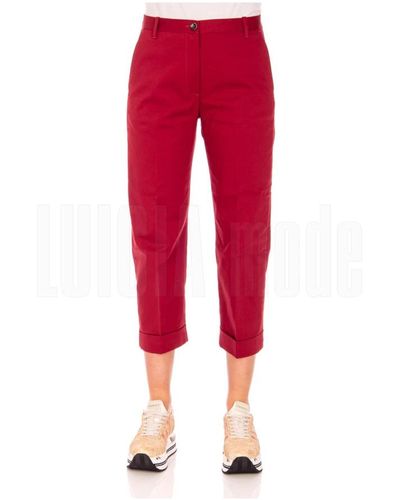 Nine:inthe:morning Trousers > cropped trousers - Rouge